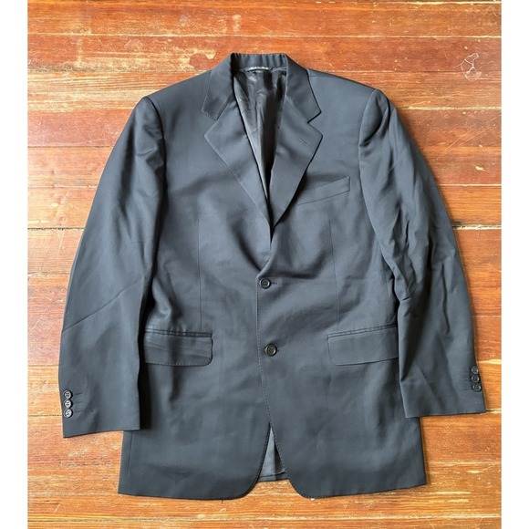 Canali Black Men's Wool Blazer Sport Coat 48R Italy AL13220/32 Saks Fifth Avenue